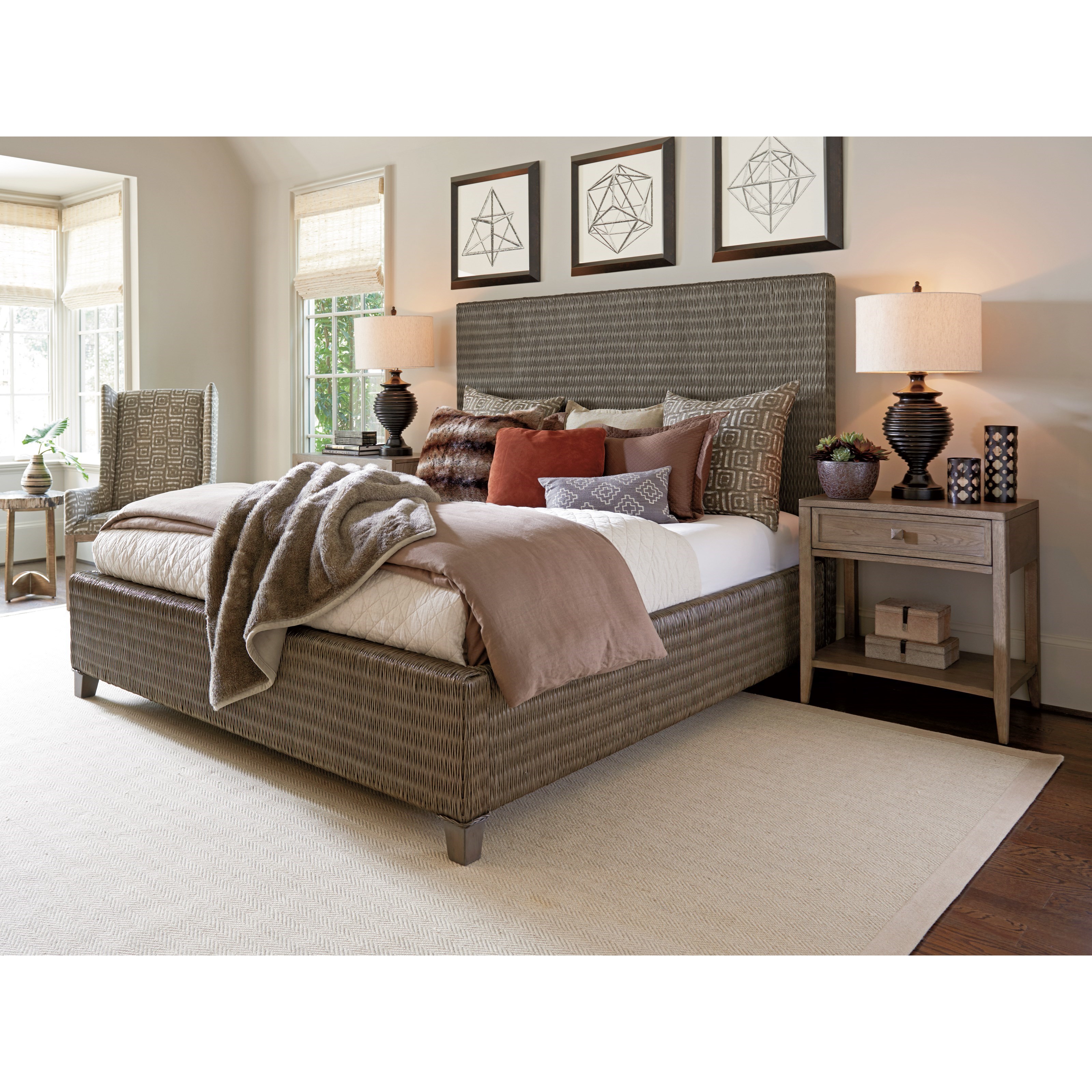 Tommy bahama sales rattan bed